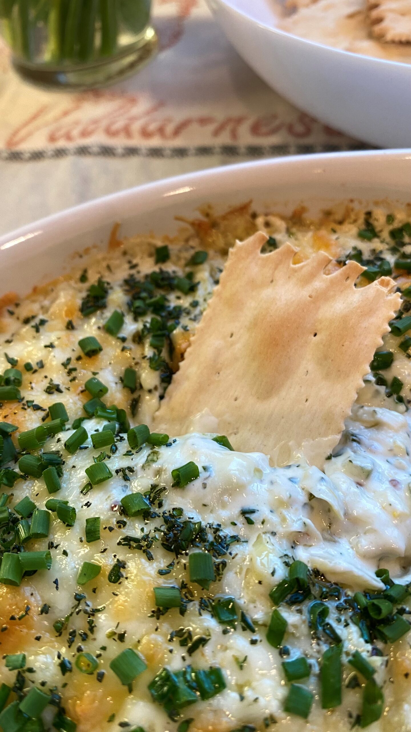 Warm Artichoke-Olive Dip with Lemon and Herbs